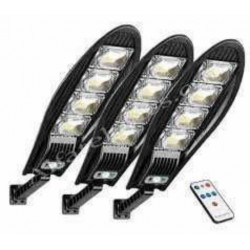 3 τεμάχια ηλιακών λαμπτήρων LED 2400W IP65 + βάσεις