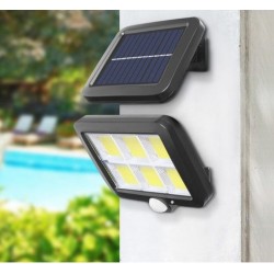 3 ηλιακοί λαμπτήρες με πάνελ αισθητήρα 2400 W + βάσεις