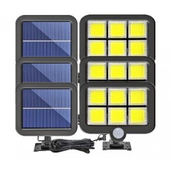   3 ηλιακοί λαμπτήρες με πάνελ 1200 W αισθητήρα + βάσεις
