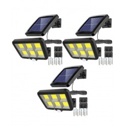 3 ηλιακοί λαμπτήρες με πάνελ αισθητήρα 2400 W + βάσεις