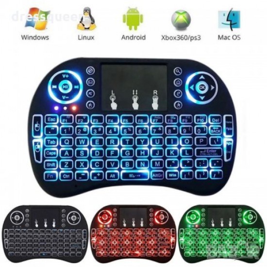 Μίνι ασύρματο πληκτρολόγιο με touchpad και μίνι πληκτρολόγιο με οπίσθιο φωτισμό