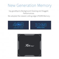 Amlogic X96 MAX Plus 905X3 multimedia player, Smart TV Box, Android 9, 8K, 2GB Ram, 16GB μνήμη 2.4G/5G WIFI, USB 3.0
