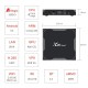 Amlogic X96 MAX Plus 905X3 multimedia player, Smart TV Box, Android 9, 8K, 4GB Ram, 32GB μνήμη 2.4G/5G WIFI, USB 3.0