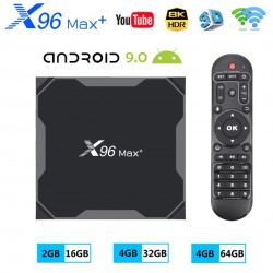 Amlogic X96 MAX Plus 905X3 multimedia player, Smart TV Box, Android 9, 8K, 4GB Ram, 32GB μνήμη 2.4G/5G WIFI, USB 3.0