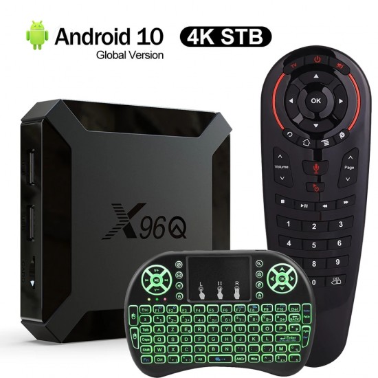 Media Player X96Q, Allwinner H313, Quad Core, Android 10, 4K, UltraHD, 4GB, 32GB, 2.4GHz, HDR, WIFI