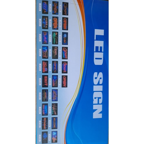 Φωτιζόμενη πινακίδα LED 2in1 / 2in1 - Ανοιχτό / Κλειστό