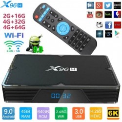 X 96H TV BOX - 4GB RAM/32GB ROM, 4K, ANDROID TV