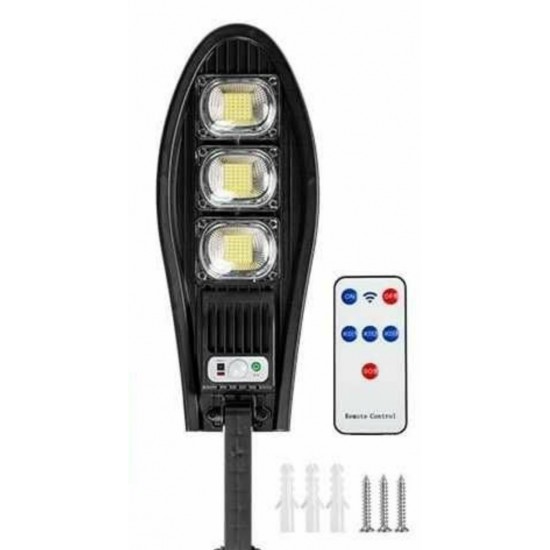 3 τεμάχια ηλιακών λαμπτήρων LED 1200W IP67 + βάσεις