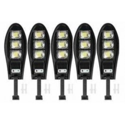 5 τεμάχια ηλιακών λαμπτήρων 1200W LED IP67 + βάσεις