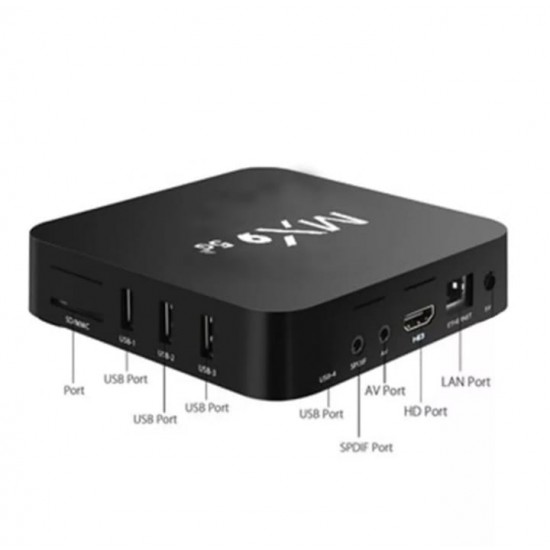 MX9 TV Box - 6GB RAM/512GB ROM, Android 11.1, 5G TV Box - μοντέλο 2022