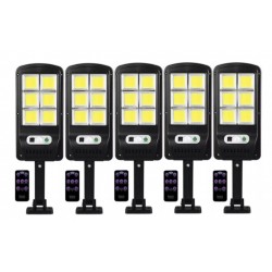 3 τεμάχια ηλιακών λαμπτήρων 1200W LED IP67 + βάσεις