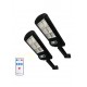 3 τεμάχια ηλιακών λαμπτήρων 1200W LED IP67 + βάσεις
