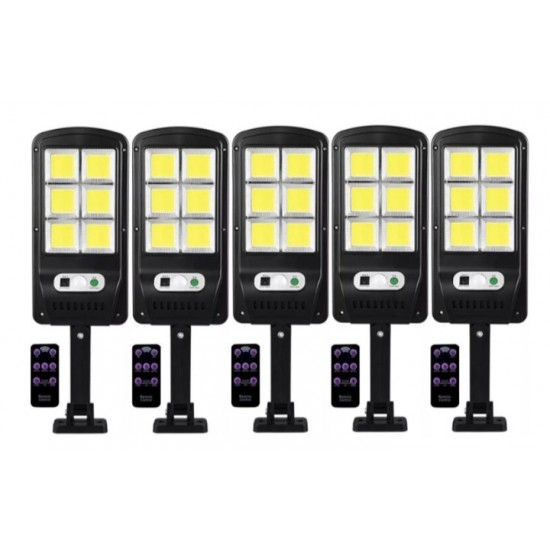 3 τεμάχια ηλιακών λαμπτήρων 1200W LED IP67 + βάσεις