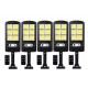 3 τεμάχια ηλιακών λαμπτήρων 1200W LED IP67 + βάσεις