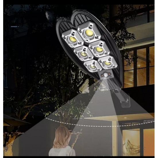 2 τεμάχια ηλιακή 2400W LED IP65 + υποστυλώματα