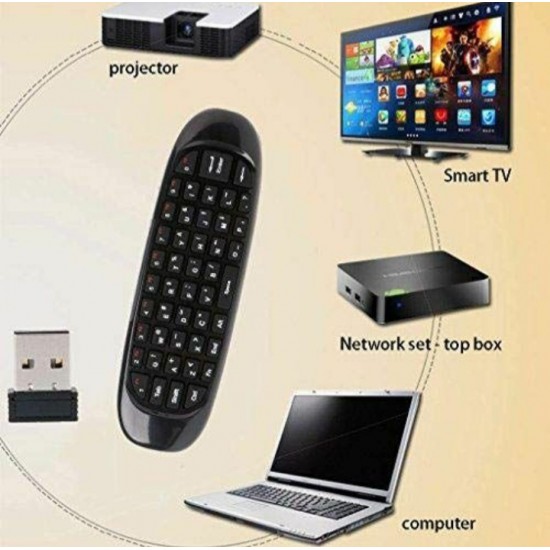 FLY AIR MOUSE Τηλεχειριστήριο με ποντίκι αέρα και πληκτρολόγιο, ποντίκι αέρα