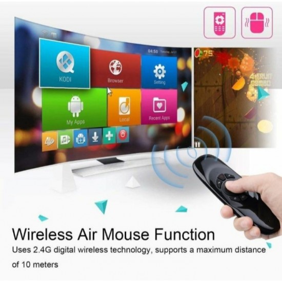 FLY AIR MOUSE Τηλεχειριστήριο με ποντίκι αέρα και πληκτρολόγιο, ποντίκι αέρα