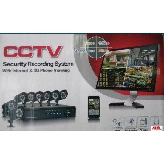 Σετ 4 καμερών παρακολούθησης βίντεο HD+DVR εσωτερικού/εξωτερικού χώρου