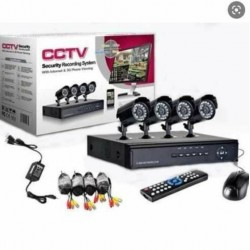 Σετ 4 καμερών παρακολούθησης βίντεο HD+DVR εσωτερικού/εξωτερικού χώρου