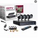 Σετ 4 καμερών παρακολούθησης βίντεο HD+DVR εσωτερικού/εξωτερικού χώρου