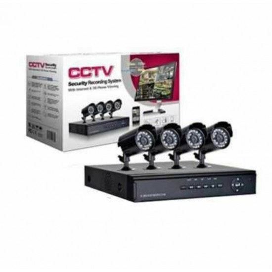 Σετ 4 καμερών παρακολούθησης βίντεο HD+DVR εσωτερικού/εξωτερικού χώρου