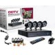 Σετ 4 καμερών παρακολούθησης βίντεο HD+DVR εσωτερικού/εξωτερικού χώρου
