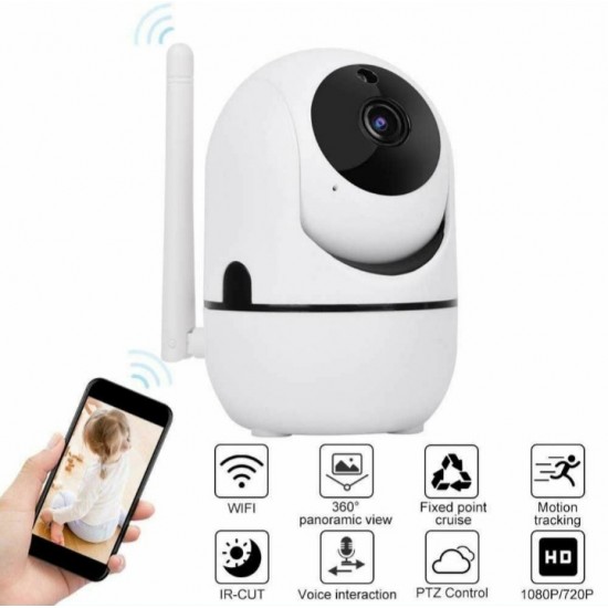 Κάμερα IP 5 MP με αμφίδρομο ήχο και συναγερμό κίνησης και ήχου Babyphone
