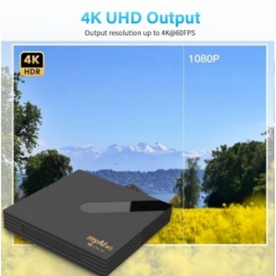 2023 ТВ Бокс myAl W2 - 4GB RAM/64GB ROM, Android 11, Amlogic Bluetooth TV Box