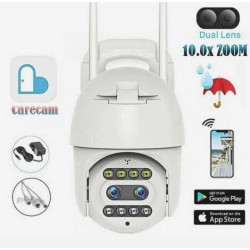 Έξυπνη κάμερα 10 ZOOM IP66 Wi-Fi 2MP εξωτερικού χώρου FULL HD 1080p με δύο φακούς