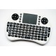 Μίνι ασύρματο πληκτρολόγιο με touchpad και μίνι πληκτρολόγιο με οπίσθιο φωτισμό