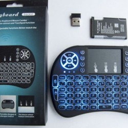 Μίνι ασύρματο πληκτρολόγιο με touchpad και μίνι πληκτρολόγιο με οπίσθιο φωτισμό